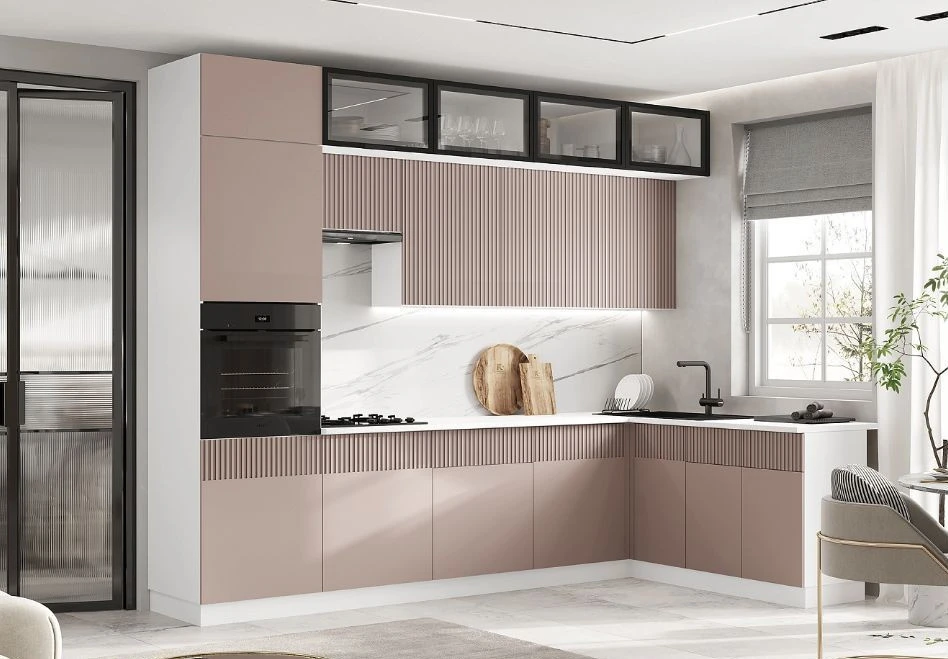 Кухня от производителя Оливия 3,0х1,8 Шарли Pink